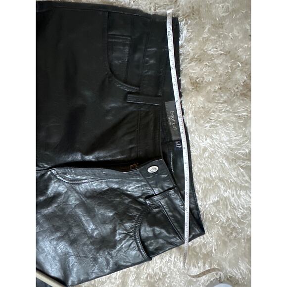 Vintage Gap Genuine Leather Pants Black Bootcut Motorcycle Style Sz 4 - Picture 5 of 10